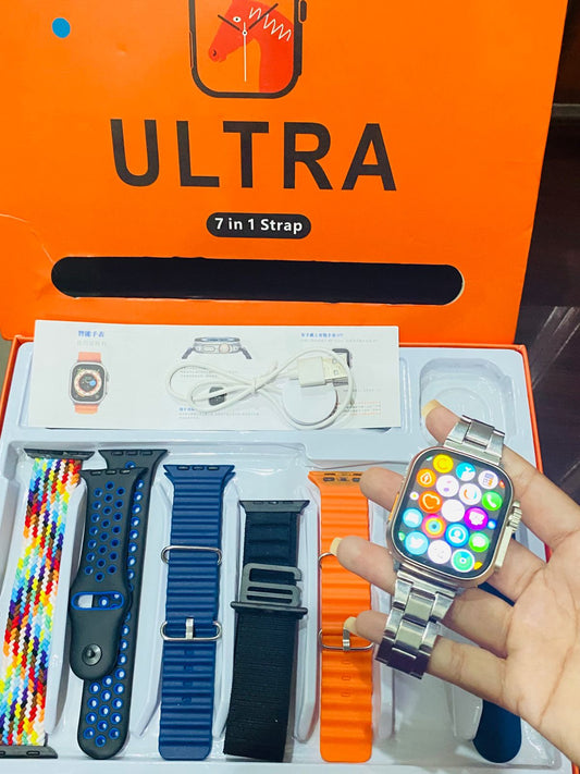 Hi Watch Pro Ultra Smartwatch – 7-in-1 Strap Bundle